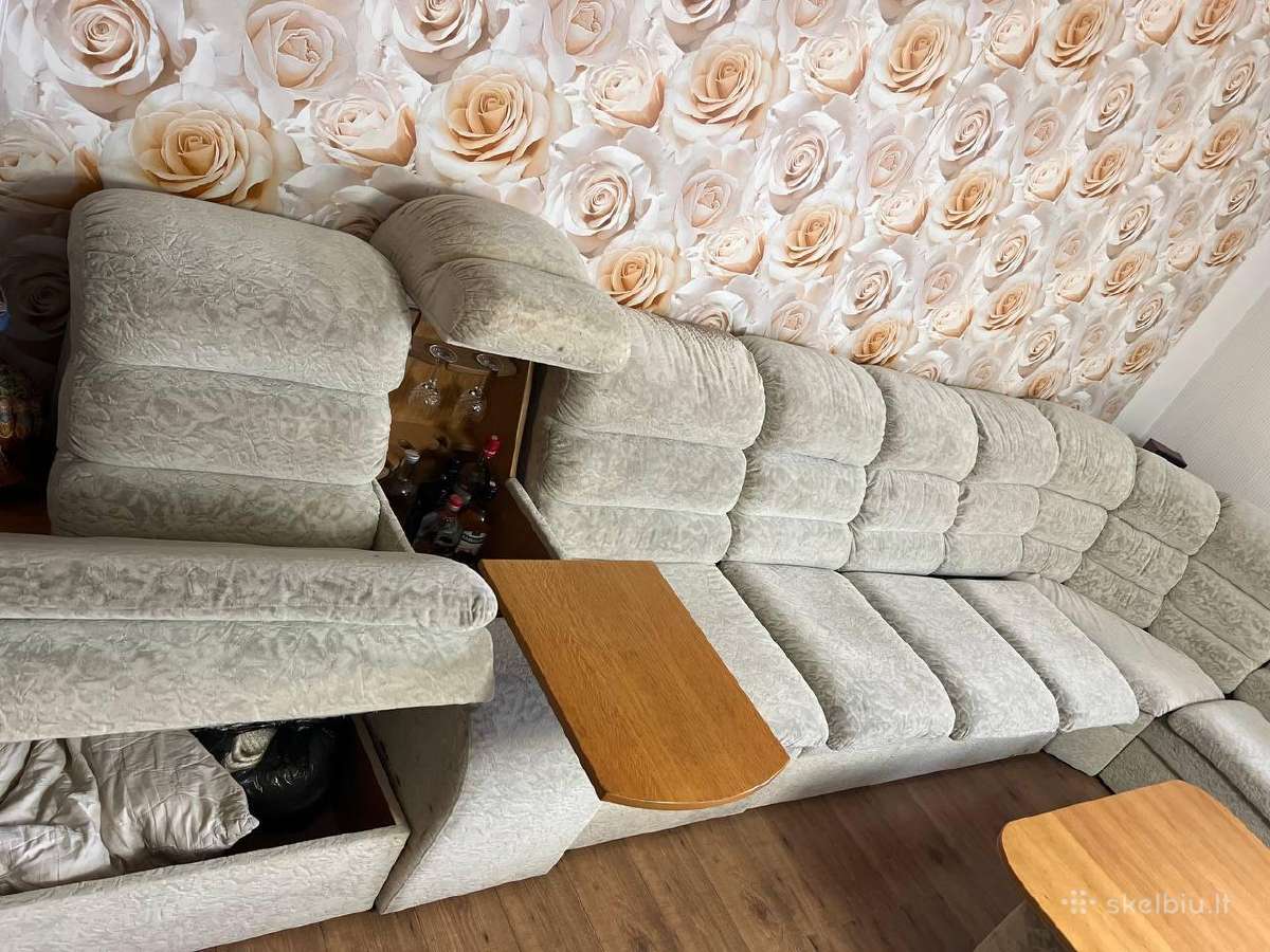 Svetainės sofa su baru - nuotraukos Nr. 4