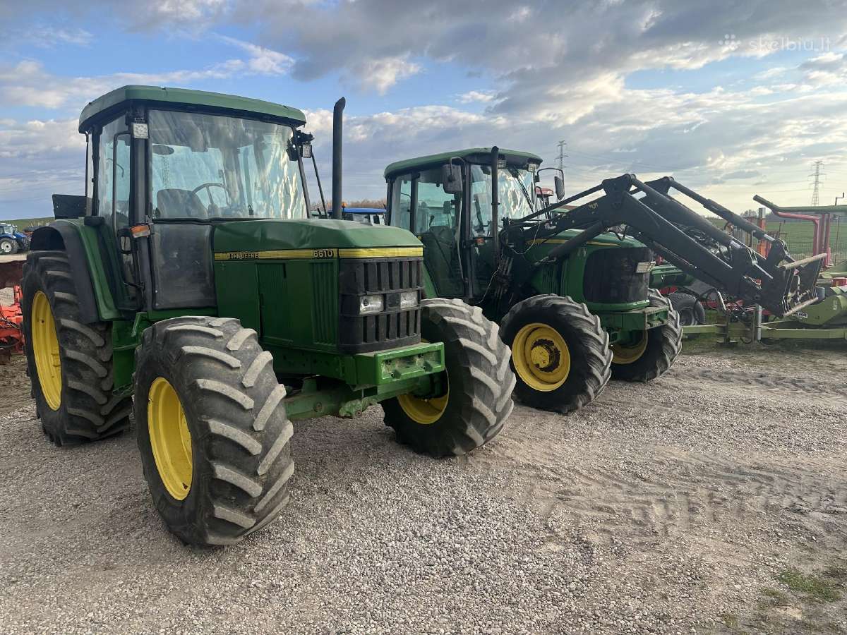Traktorius john deere 6610 ir 6120 su krautuvu