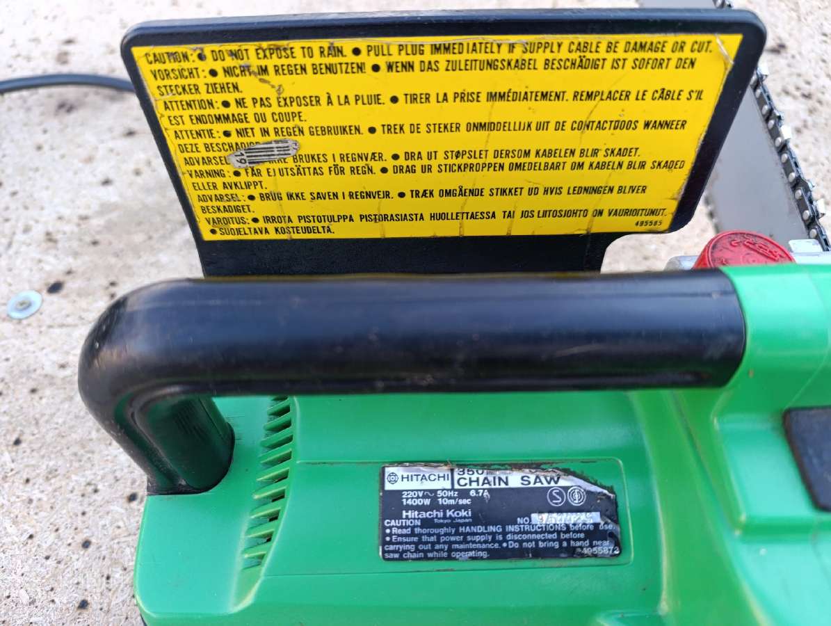 Hitachi elektrinis grandininis pjūklas 1400w - nuotraukos Nr. 4