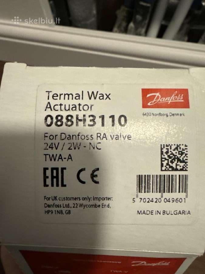 6x termine pavara Danfoss Twa-a 24v Ra jungtis