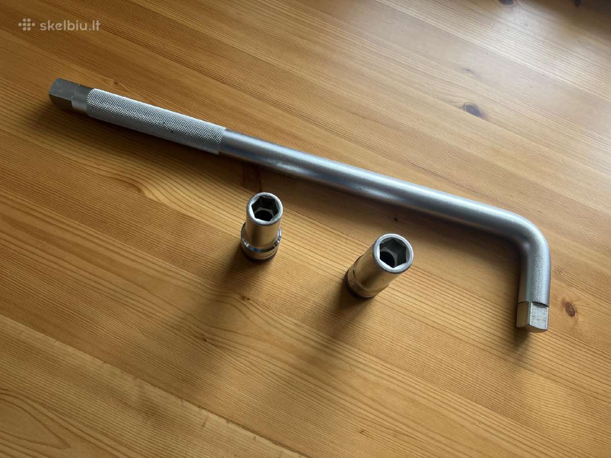 L formos raktas su 19mm ir 17mm galvutėm 3/4"