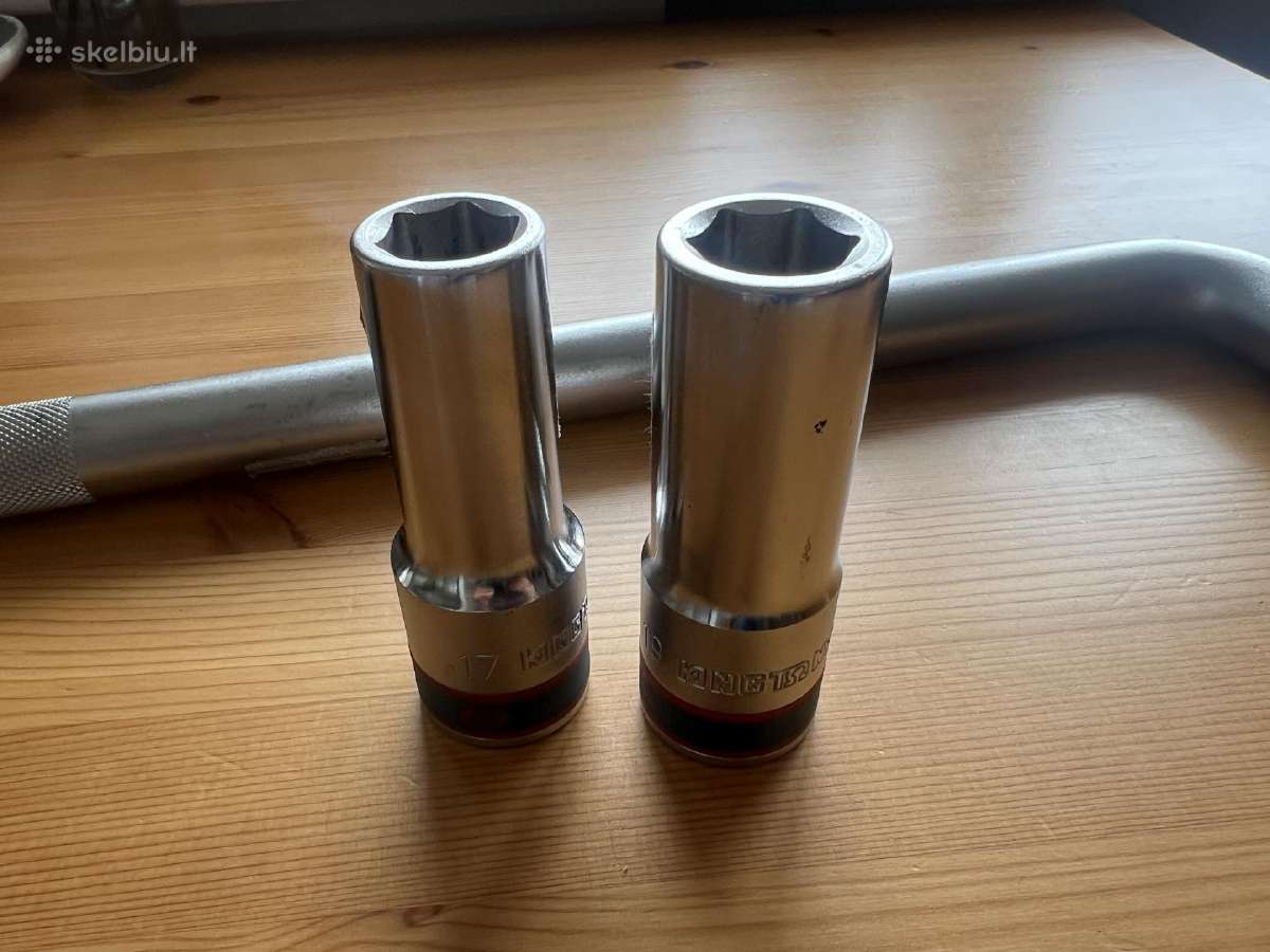L formos raktas su 19mm ir 17mm galvutėm 3/4" - nuotraukos Nr. 3