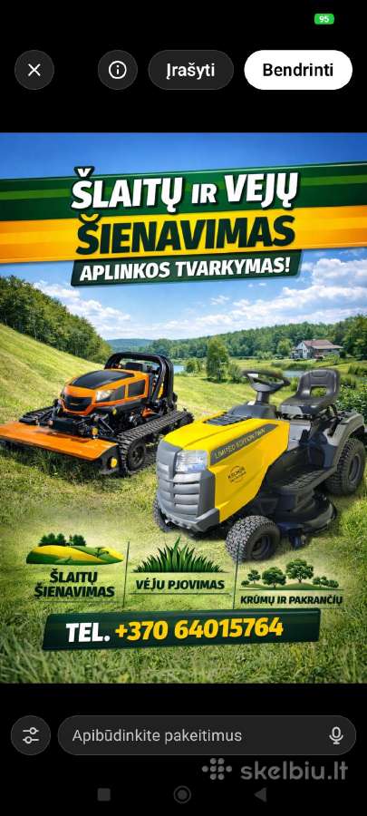 Pjauname Žole