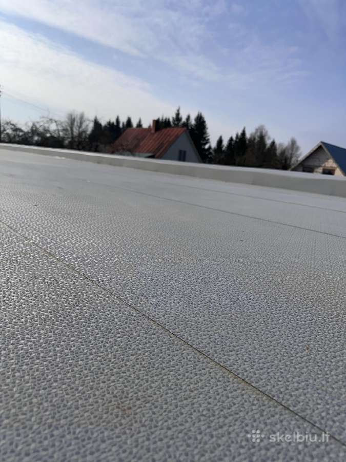 Pvc Tpo Bitumas – plokščių stogų įrengimas - nuotraukos Nr. 30