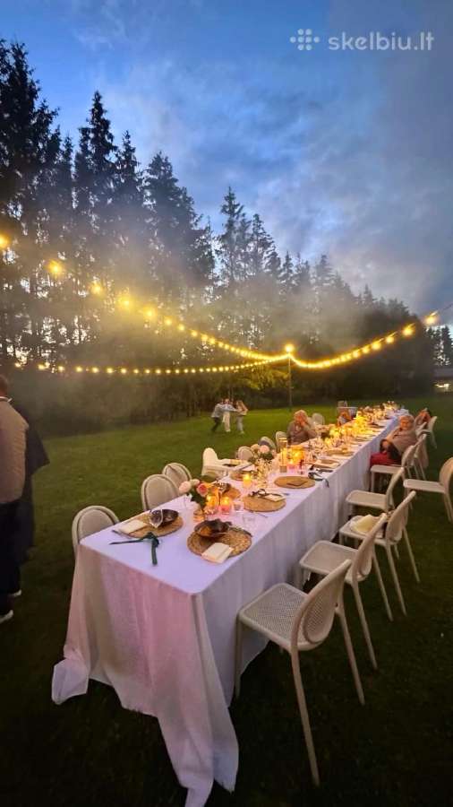  kj LED lauko lempučių girliandų nuoma