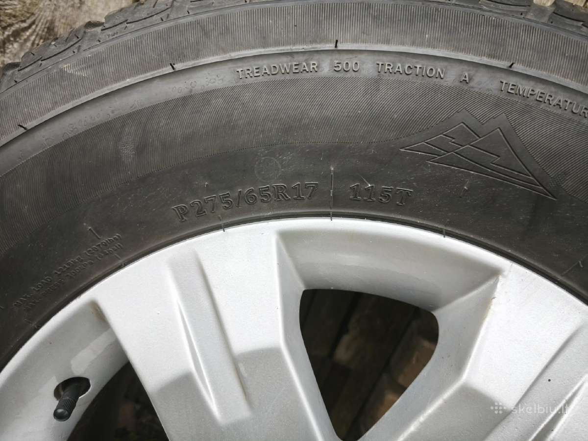 Nissan Patfinder, Navara ratai.275/65r17