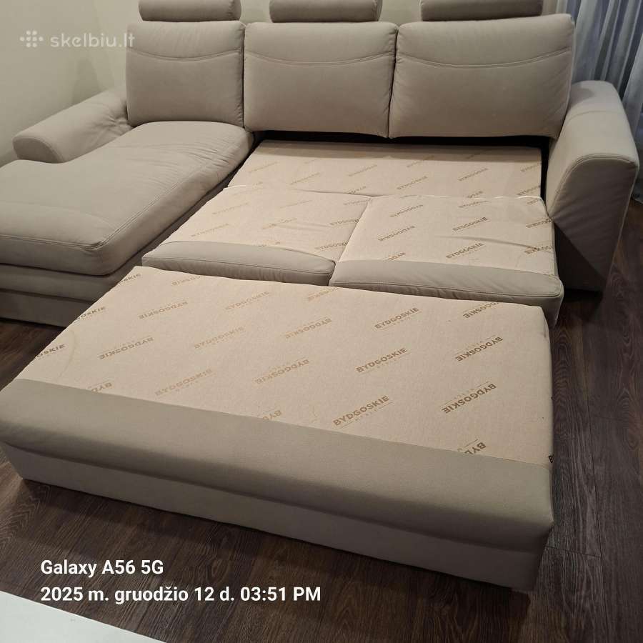 Kampinė sofa - lova - nuotraukos Nr. 2