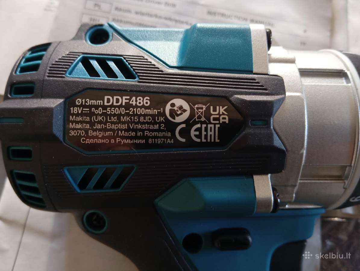 Makita Ddf 486 Akumaletorinis suktukas - nuotraukos Nr. 4