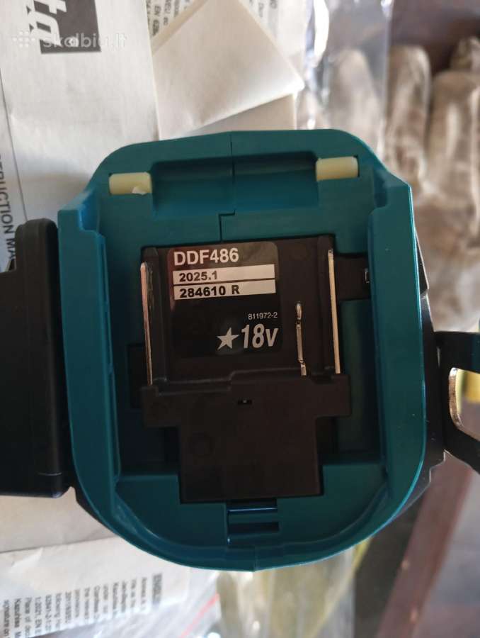 Makita Ddf 486 Akumaletorinis suktukas - nuotraukos Nr. 5