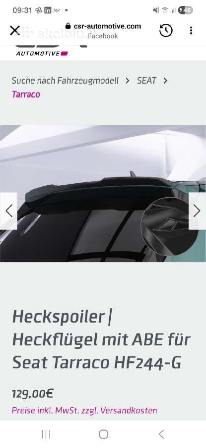Seat Tarraco/tiguan spoileris Csr - nuotraukos Nr. 4
