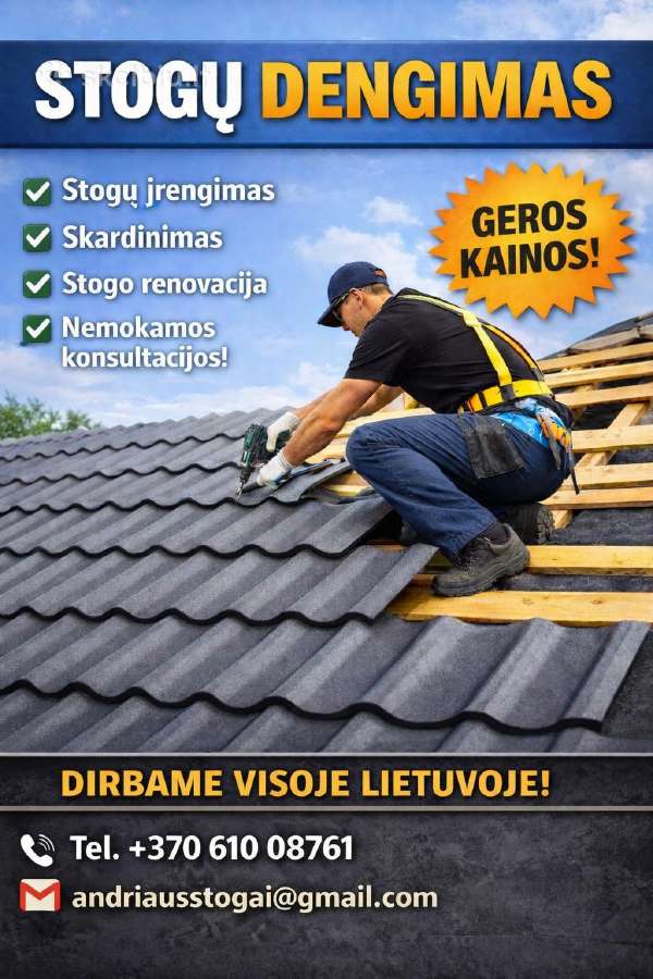 Stogų dengimas ir renovacija - nuotraukos Nr. 4