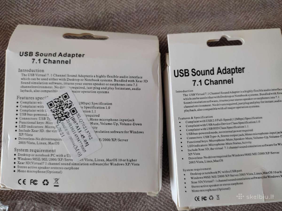 Išorinė Usb garso plokštė (Adapteris) - nuotraukos Nr. 2