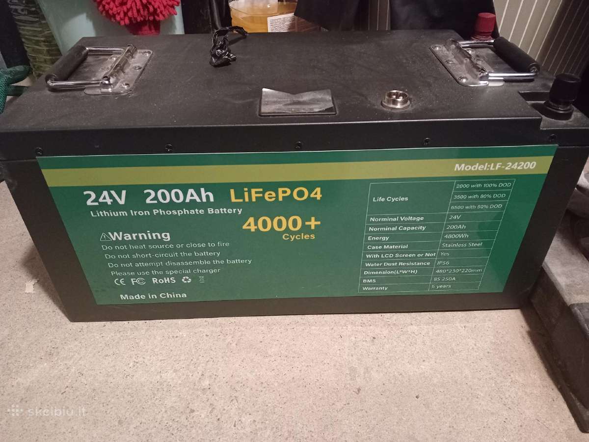 Parduodu 24 v 5kw talpos naują bateriją