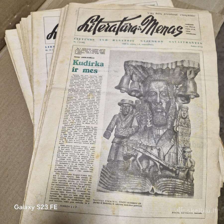 Literatūra ir menas 1989 m.