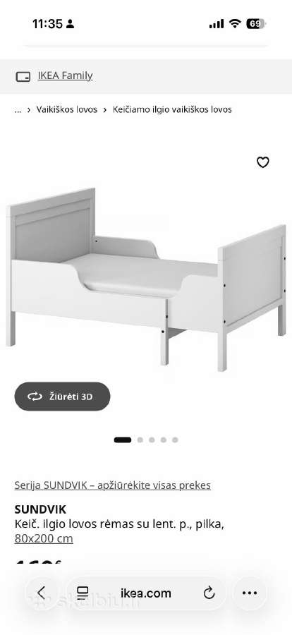 Lovytė su čiužiniu