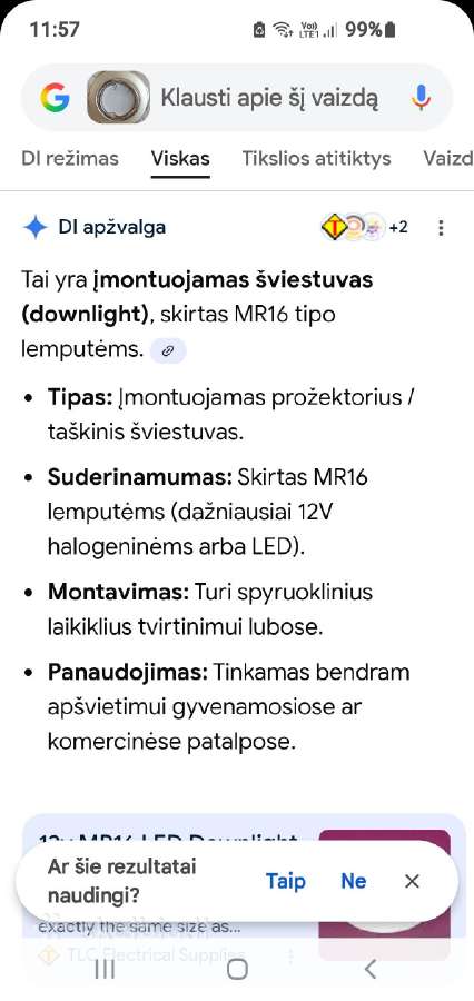 Šviestuvai,lempos ,įmontuojami šviestuvai - nuotraukos Nr. 8