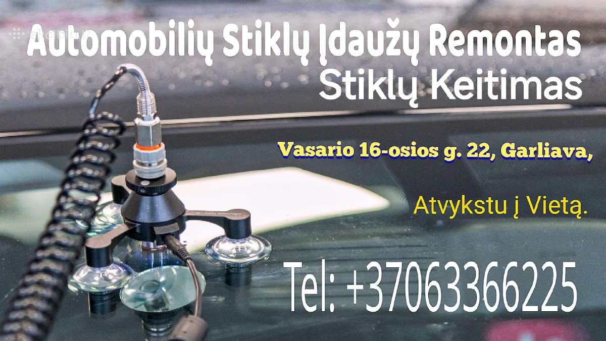 Stiklų Keitimas Įdaužų Remontas Garliava . - nuotraukos Nr. 3