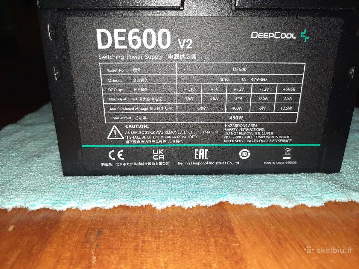 Nvidia Gtx 1650 Gddr6 ir Deepcool De600 V2 - nuotraukos Nr. 5
