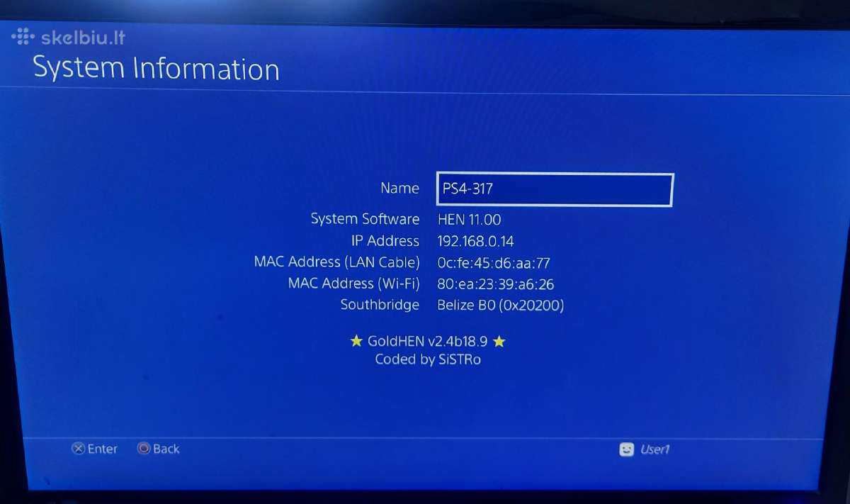 Ps4 "extra" phat 5tb Vue 11.00 - nuotraukos Nr. 4