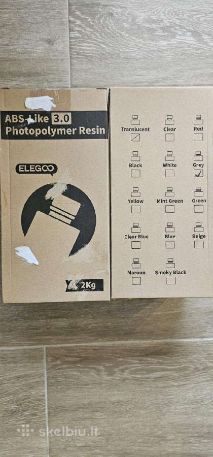 Elegoo 3D spausdintuvų dervos - nuotraukos Nr. 3
