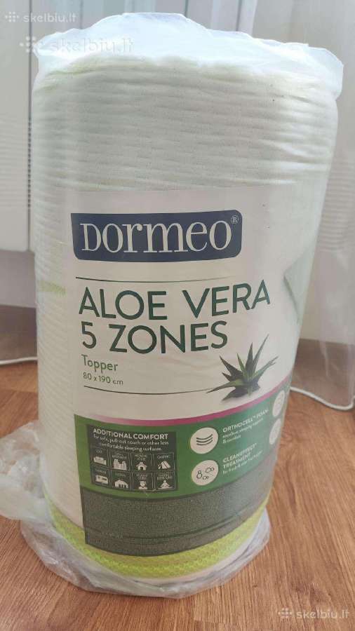 Naujas Dormeo Aloe Vera 5 zonų antčiužinis, 4 cm