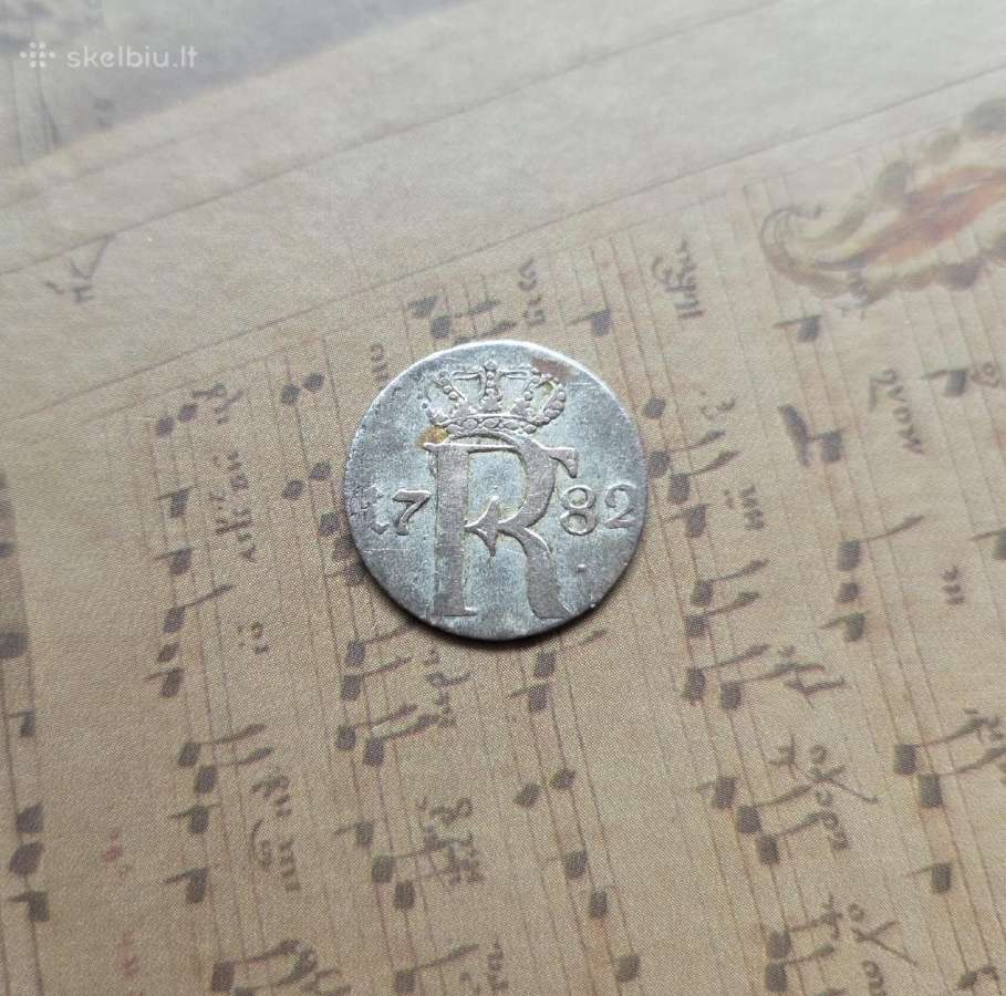 1/24 thaler 1782 Vokietija Prūsija - nuotraukos Nr. 2