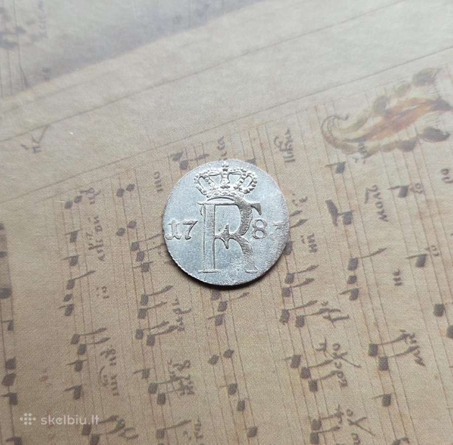 1/24 thaler 1783 Vokietija Prūsija - nuotraukos Nr. 2