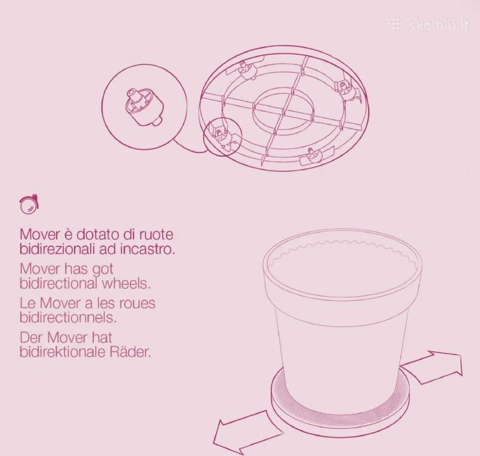 Vazonų padėklas ant ratukų Teraplast Mover 39 - nuotraukos Nr. 6