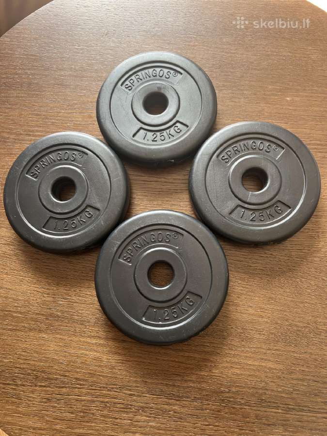 Hantelių skriemuliai 1,25kg