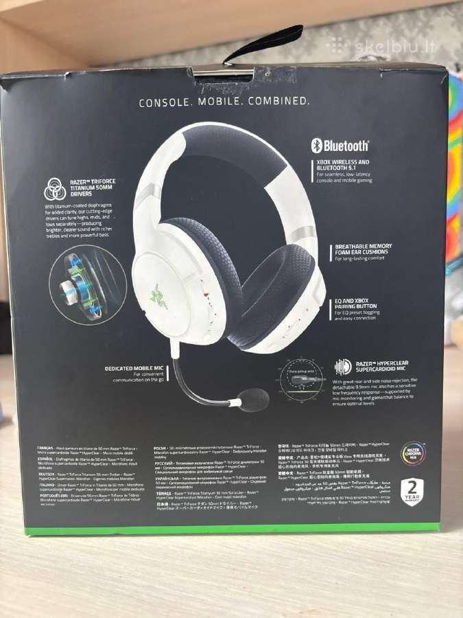 Kompiuterio Ausines "Razer Kaira Pro" - nuotraukos Nr. 3