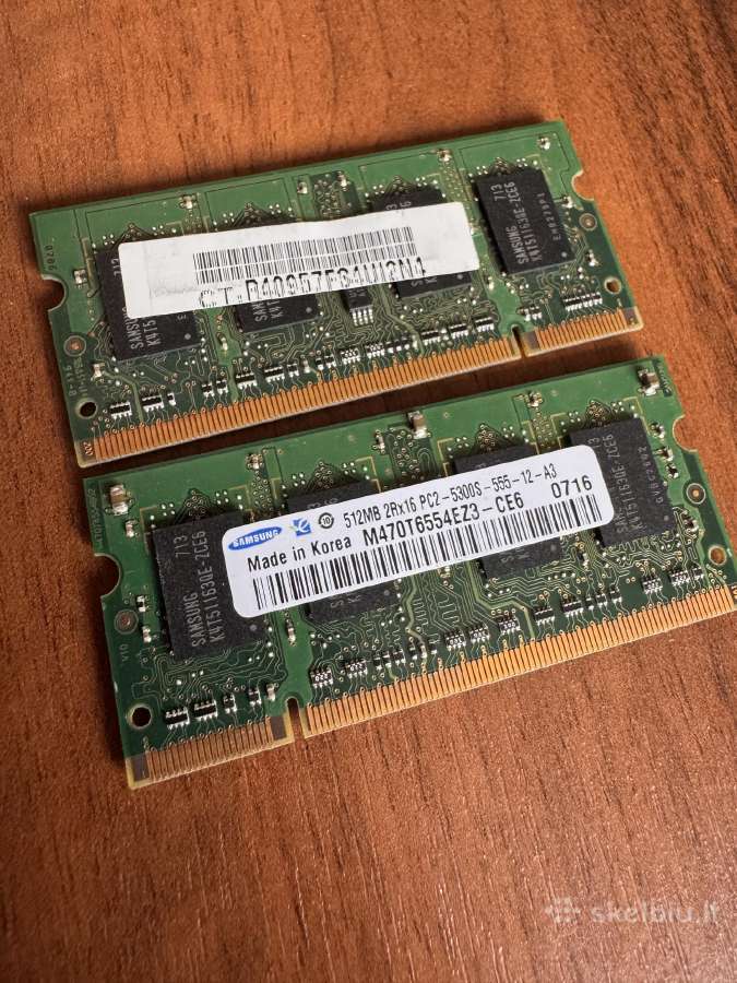 RAM 2x512 MB - nuotraukos Nr. 2