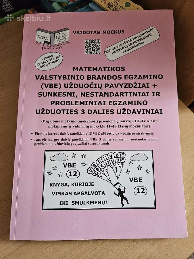 V. Mockus Vbe užduotys ir 3 dalies uždaviniai