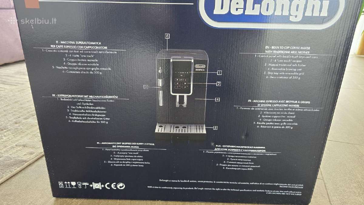 Delonghi Dinamica kavos aparatas naujas - nuotraukos Nr. 2