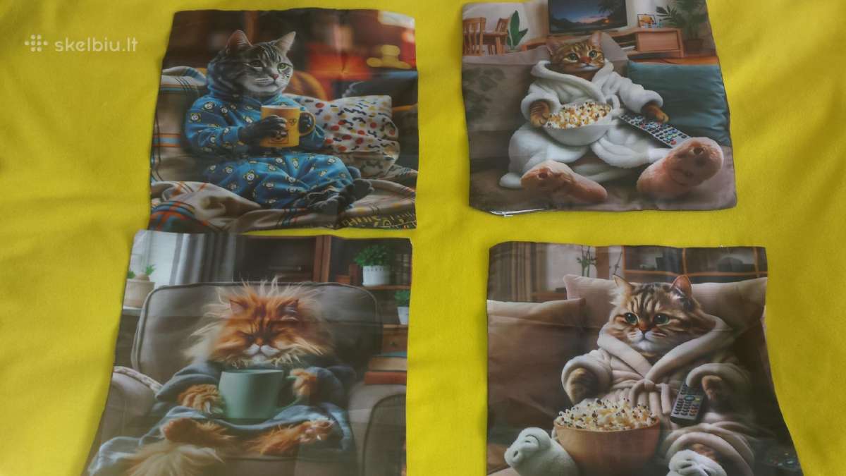 Pagalveliu uzvalkalai "kates".kaina 1 vieneto