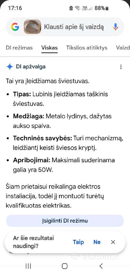 Šviestuvai,lempos ,įmontuojami šviestuvai - nuotraukos Nr. 9