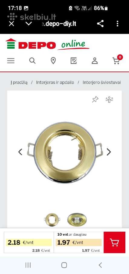 Šviestuvai,lempos ,įmontuojami šviestuvai - nuotraukos Nr. 10