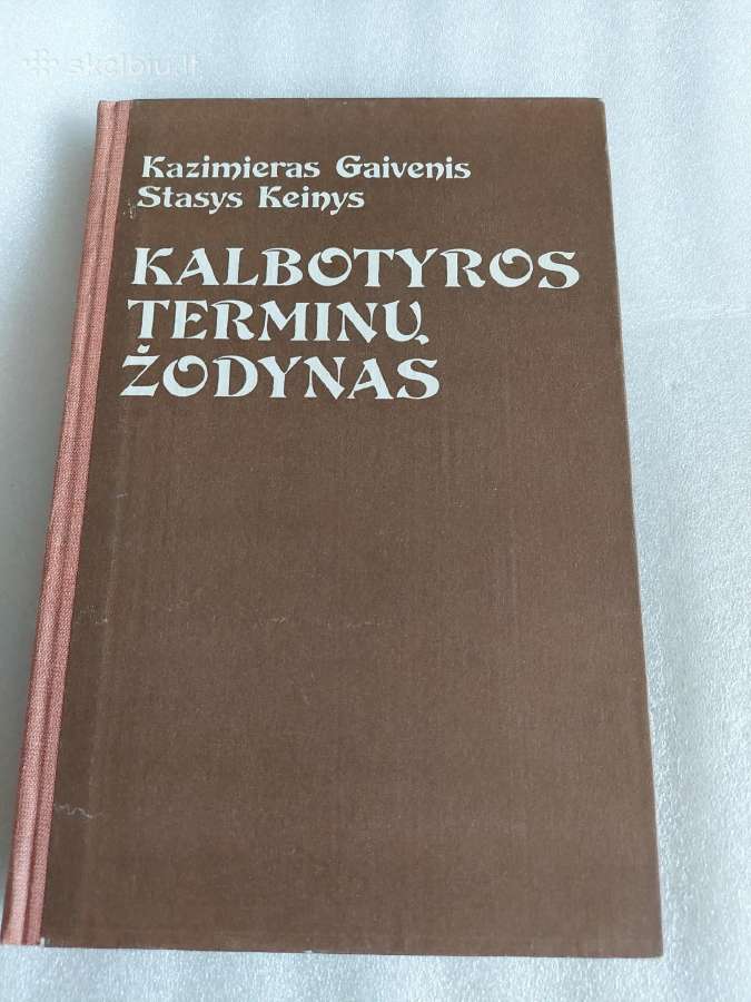Kalbotyros terminų žodynas