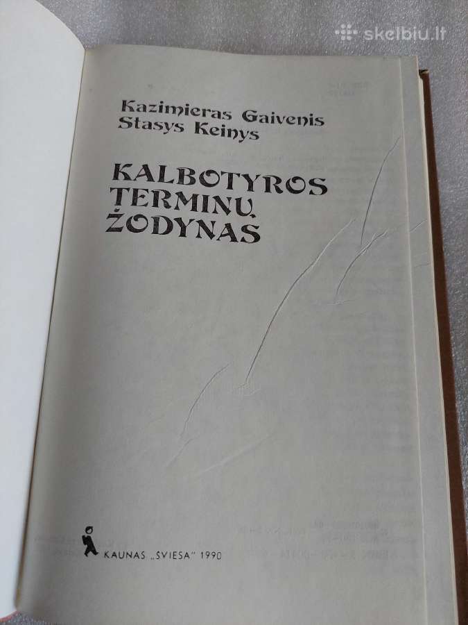 Kalbotyros terminų žodynas - nuotraukos Nr. 2