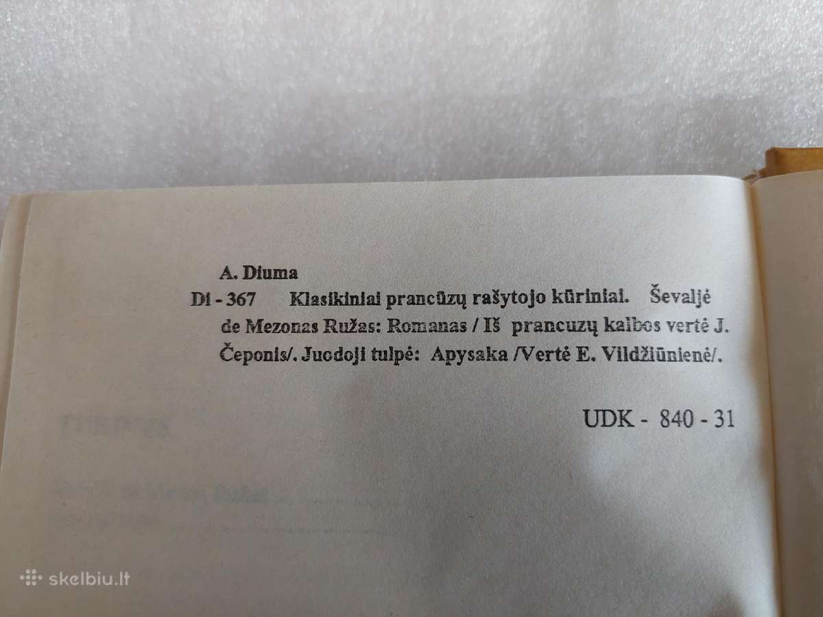 Ševaljė de Mezon Ružas * Juodoji tulpė - nuotraukos Nr. 3