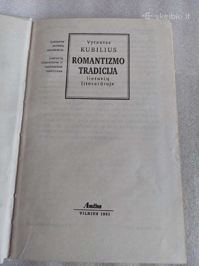 Romantizmo tradicija lietuvių literatūroje - nuotraukos Nr. 2