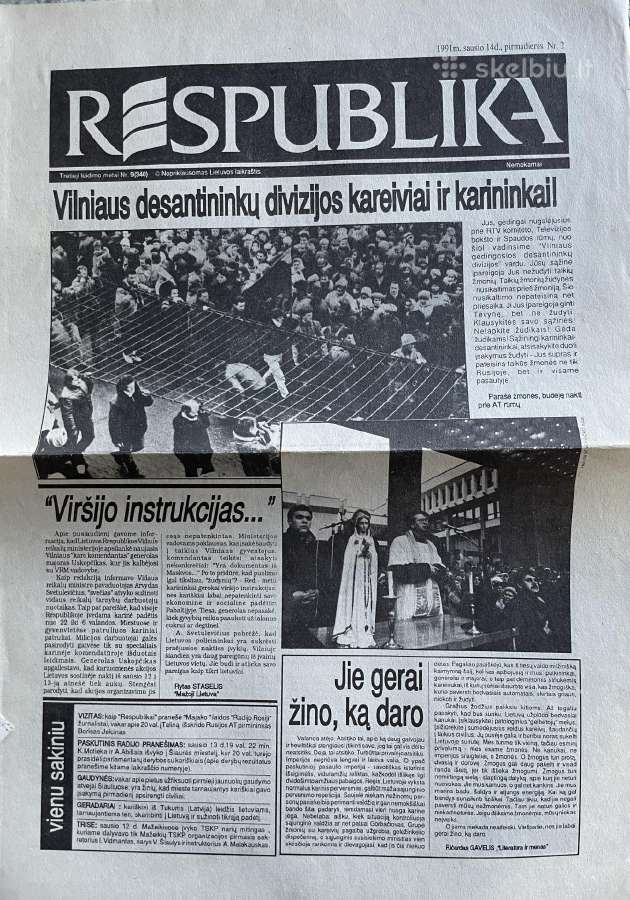 Sausio 13-osios laikotarpio laikraščiai - nuotraukos Nr. 6