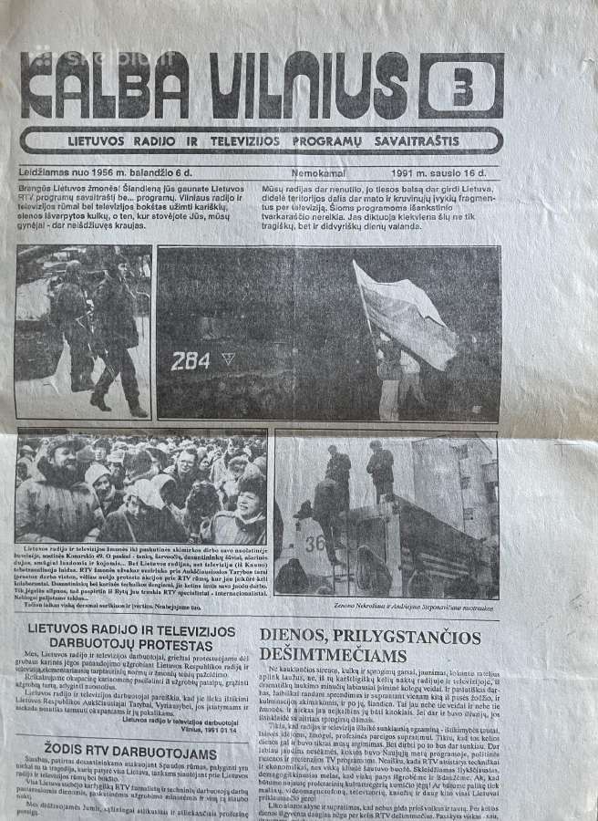 Sausio 13-osios laikotarpio laikraščiai - nuotraukos Nr. 12