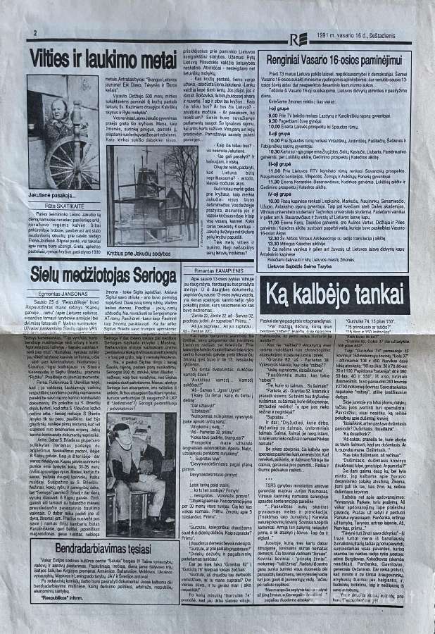 Sausio 13-osios laikotarpio laikraščiai - nuotraukos Nr. 33