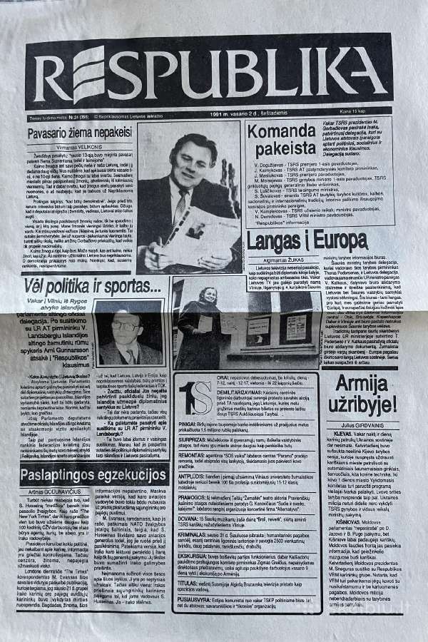 Sausio 13-osios laikotarpio laikraščiai - nuotraukos Nr. 35