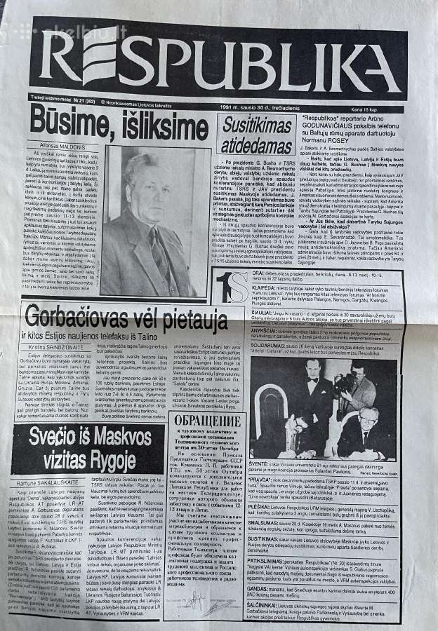 Sausio 13-osios laikotarpio laikraščiai - nuotraukos Nr. 36