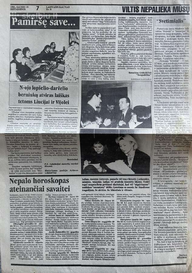 Sausio 13-osios laikotarpio laikraščiai - nuotraukos Nr. 37