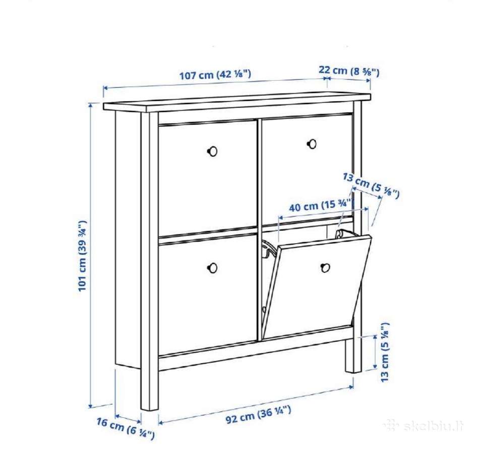 Batų komoda Ikea - nuotraukos Nr. 3