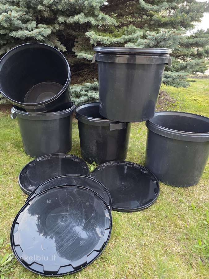 Plastikiniai Indai Su Dankčiai (Sodininkystei)