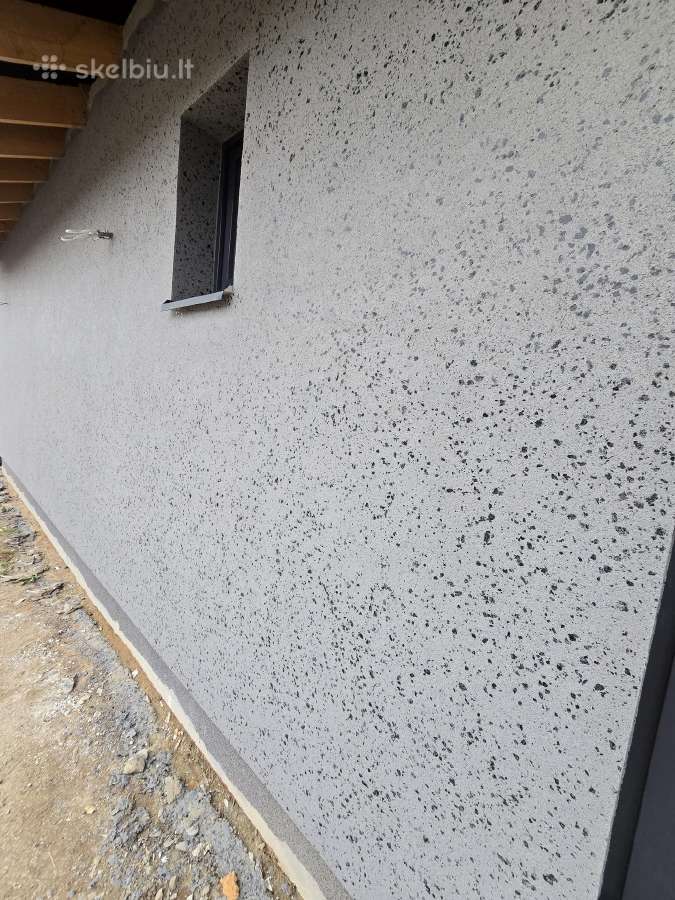 Dekoratyvinio tinko, struktūros purškimas, dėjimas - nuotraukos Nr. 21
