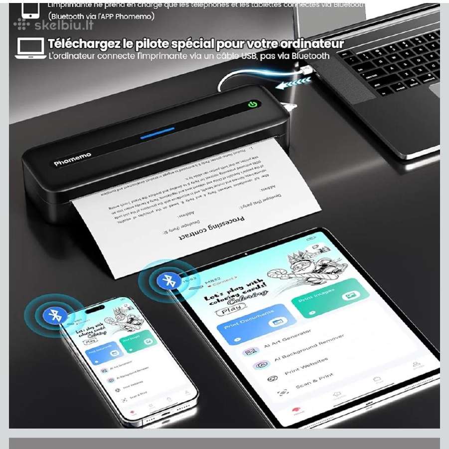 Mobilusis terminis spausdintuvas Phomemo m08f
